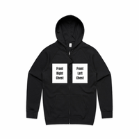 Custom Printed Zip Hoodie (From $25 AUD printed excl GST)
