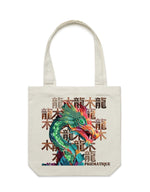 Jade Wood Dragon Carrie Tote
