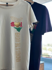 Kindness is the Answer Short Sleeve T-shirt - Vertical Design