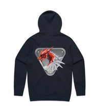 Load image into Gallery viewer, Rhodonite Dragon Zipped Hoodie
